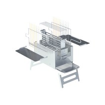 양꼬치기계 그릴 바베큐 캠핑 구이 가정용 업소용 화로, G, 1세트