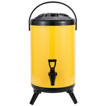 케이터링 디스펜서 보온보냉 홈파티 커피 홈파티 음식배달 음료박스 음료통 커피디스펜서 보온디스펜서, 10L 옐로우