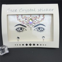 3D 크리스탈 반짝이 보석 문신 스티커 여성 패션 얼굴 바디 집시 축제 장식 파티 메이크업 뷰티, 1036