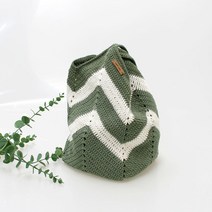 러브컨츄리 웨이브 코튼 숄더백 DIY키트(동영상포함) 뜨개질 DIY 패키지, 203, 202