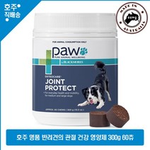 호주 명품 블랙모어스 PAW 강아지 반려견의 관절 건강 영양제 300g 60Chew