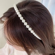 첫사랑 진주 헤어밴드 얇은 심플 알 명품 엔틱 머리띠