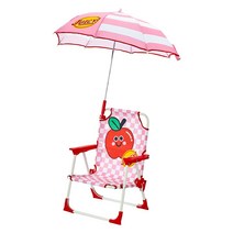 안전한 아동 파라솔 접이식의자 캠핑체어_애플
