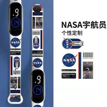 스포츠방수시계 블랙 과학기술 피카츄 연판장 손목시계 남자 운동 남아 여성 전자 팔찌 2705171200, 우주 비행사