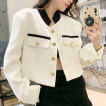 [봄 신상] 벨룩스 모던 트위드자켓 여성 봄 트위드 노카라 셋업 아우터 재킷
