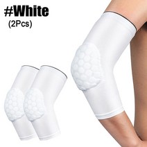 테니스엘보 엘보아대 엘보보호대 팔꿈치아대 골프엘보아대 2개 스포츠 충돌 방지 팔꿈치 패드 벌집 팔 압축, 01 White-2Pcs_02 L