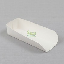 무지 접착형 종이트레이 SKY 핫도그 백색 홀더 대 1500개, 단품, 단품
