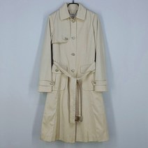 빈티지다온 데코 여 은장 벨티드 춘추 트렌치코트 연베이지S