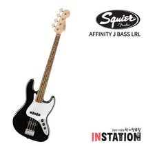 스콰이어 어피니티 재즈베이스기타 AFFINITY J BASS LRL BLK 블랙, RCR 레드, 콜트 CM15B 패키지