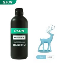 ESUN 3D 프린터 광자 UV 경화용 LCD 405nm 포토폴리머 식물 기반 수지 500g, 04 Sky Blue