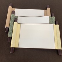 지닝 서예족자 화선지 작품용 전통민화 족자만들기 수묵화, A3오버올58x30(종이42x30CM), 레드