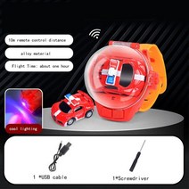 새로운 2.4 GHz 미니 손목 레이싱 카 시계 원격 제어 자동차 시계 USB 충전 귀여운 만화 RC, 09 Bugatti 3