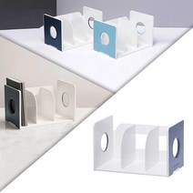 사이드홀 책상책꽂이 3단 책꽂이 네이비 1P