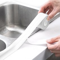 물때 곰팡이 방지 싱크대 욕실 틈새 테이프 부착 오염 화장실 청소용품 세면대 제거, 1개, 블랙