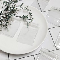 PVC 지퍼백 4x6cm 미니지퍼백 악세사리보관 구걸이보관 투명지퍼백 반지보관