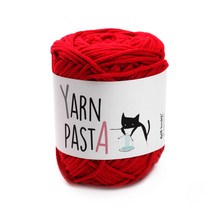 [레스트하비] 얀파스타 250g 1볼 가방뜨개실 코마사 코바늘실 면실 코튼실 굵은실 코바늘가방 초보뜨개, 31. 레드, 1개