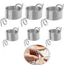 VintageBee 6 Pack 2 Size Metal Yarn Guide Finger Holder Knitting Thimble for Crochet Knitting Crafts, 1, 기타