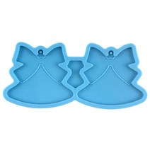3d bowbell dangle 제작 도구 수제 펜던트 곰팡이 DIY 수지 주조 금형, 파란색