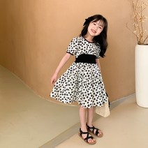 여자아기 면 원피스 아뜨랑스 프린트 캐주얼 여름 반팔 슬림 원피스 공주 아동 빈티지 포크 공급 업체에 문의 위시리스트에 추가 2 7 년
