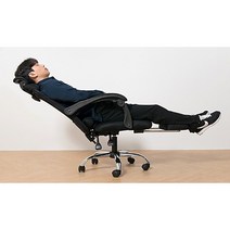 립체어 서울대 연세대 무중력 편안한 의자 사무용 리클라이닝 180도 컴퓨터 책상 의자, 블랙