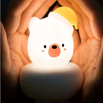 부드러운 조명 무드등, 화이트베어