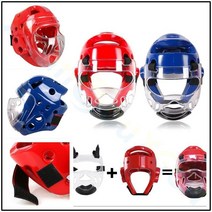 격투기 헬멧 머리 보호대 권투 복싱 헤드 기어 Adult kid taekwondo headguard helmet karate boxing sanda mask itf head, 마스크, 한 사이즈