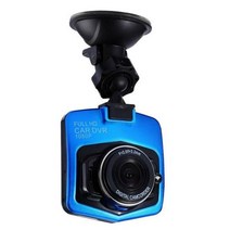 후방카메라 룸미러후방카메라 화물차후방카메라 방패 모양 2.2 인치 자동차 DVR 대시 카메라 HD 1080P 운전 레코더 비디오 야간 투시경 녹화 광각 동작 탐지기, 파란_with 16g card