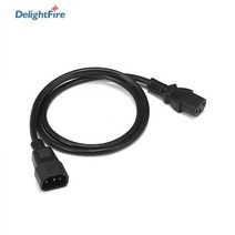 [해외] PDU IEC C14 C13 연장 코드 3M 5M UPS 케이블 IEC 320 C13 C14 PC 컴퓨터 모니터 용 전원 연장 케이블 DMX DJ 무 조명, 1.5m