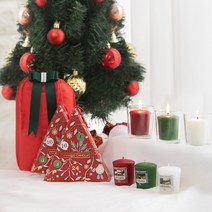 양키캔들 페스티브 보티브 향초 3종 유리 홀더 선물세트