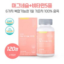 성장기의 청소년 리얼마그네슘비타민D 120정 하루1정 6가지복합기능성 마그네슘과비타민5종섭취 1통4개월분, 본문참고, 본문참고