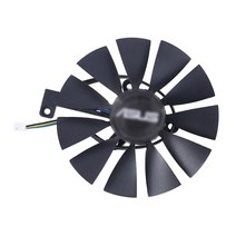 87mm T129215SH FDC10U12S9-C 4핀 그래픽 카드 팬 ROG RTX 2060 2070 RTX2080, 한 개