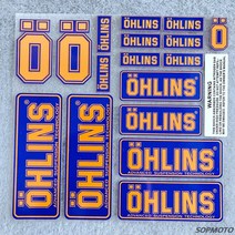OHLINS 오토바이 여러 가지 빛깔의 반사 데칼 헬멧 장식 로고 서스펜션 충격 흡수 Sticke, 02 OHLINS