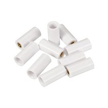 PATIKIL 12 mm 직경 풀 큐 페룰 10 개 스누커 당구 팁 스크류 스틱 힌트 교체 액세서리 화이트