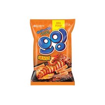 롯데 인간사료 스낵바 노가리칩 오잉 75g 4봉 사무실다과 홈파티, 25개