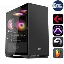 원트컴 음악작업 미디 작곡용 큐베이스 컴퓨터, 음악편집용01, SSD 1TB 변경+하드 2TB 추가, 윈도우 11 홈, 큐베이스 사양.01, SSD 1TB변경+HDD 2TB추가