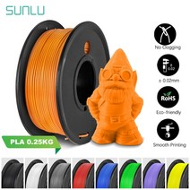 3D프린터필라멘트 SUNLU PLA 3D 필라멘트 250G 펜 리필 1.75MM 소형 스풀 무취 FDM 프린터 막힘 없음 컴퓨, 12 PLA 250G Orange