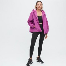 유니클로 포켓터블 UV 컷 파카 여자 경량 등산 재킷 후드 PINK