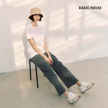 BASIC HOUSE 린넨코튼 풀밴딩 와이드 팬츠 LVPT3201