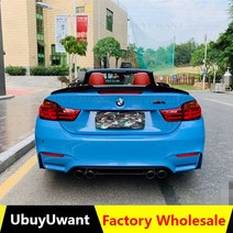 스포일러 M4 스타일 탄소 섬유 리어 루프 스포일러 트렁크 립 윙 BMW F33 컨버터블 4 시리즈 420i 428i 435i F83 M4 2014 2015 2016 업, DIY 색상