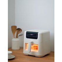 에어프라이기 에어프라이어고구마 고등어 닭다리 용기, 흰색