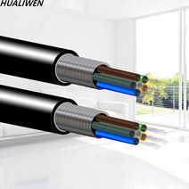 광 케이블 광섬유 야외 단일 모드 통신 기갑 광케이블 4 6 8 12 24 코어, 6core 9.0mm, 20m, 1개
