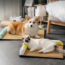 YISOKO 애완동물 쿨매트 강아지 여름방석 찢김방지, 블루