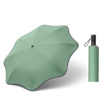 둥근 자동 우산 대형 접는 태양 양산 자외선 차단 비와 보호