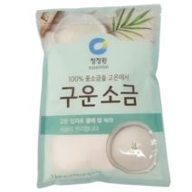 청정원 구운소금( 100% 꽃소금), 2개, 1KG