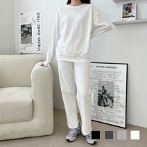 긴바지 면바지 코디 일자 밴딩바지 스판 빅사이즈 면