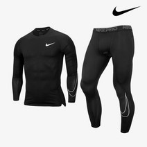 나이키 나이키프로 드라이 타이츠 탑 세트 스포츠 트레이닝복