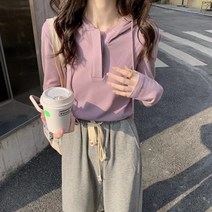Sevalo 여성 후드 긴팔