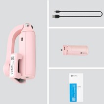 짐벌캠 브이로그 유튜브 동영상 카메라 액션캠 feiyutech vimble one 짐벌 안정기 셀카 스틱 for phone with bluetooth expandable, 협력사, 분홍색