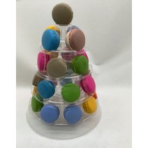 트레이 마카롱 타워 진열대 스탠드 디스플레이, 투명 1개 가격개, 투명 팩 27 마카롱