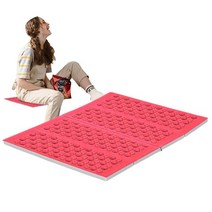 견고한 캠핑 쿠션 좌석 패드 접이식 야외 매트 XPE 폼 방수 시트, 01 Red